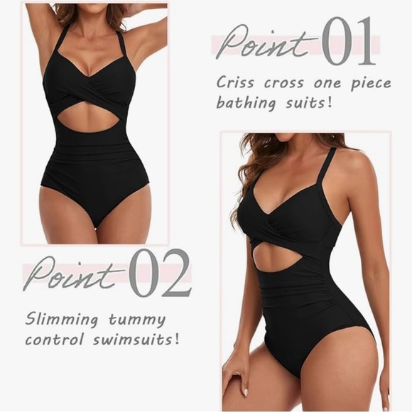 NWT-tummy control cut out women’s 
Medium stunning bathing suit - Picture 3 of 5